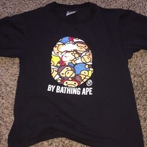 BAPE baby milo multi tee MEDIUM